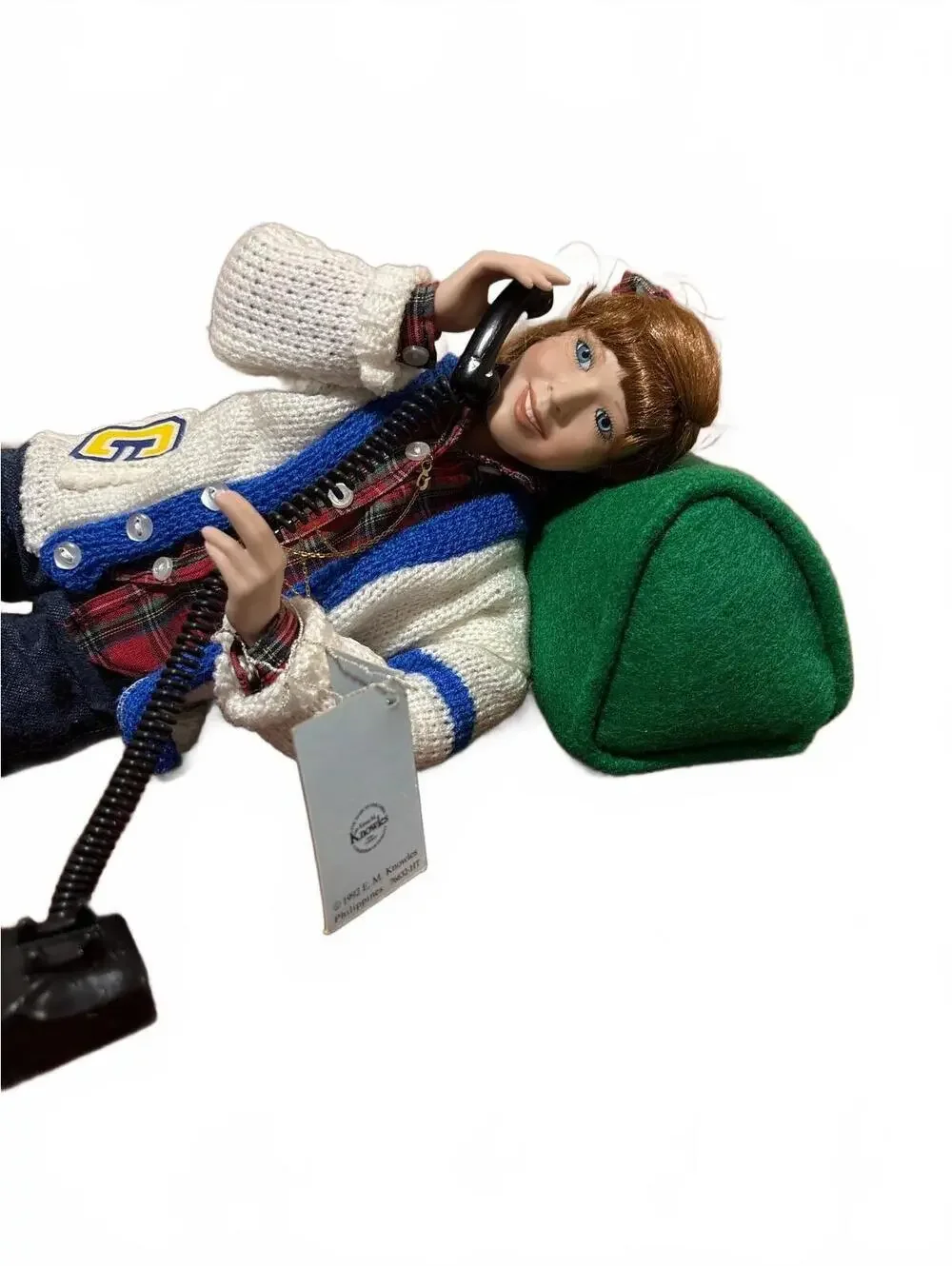 Vintage 1993 Ashton Drake Patti Jo Porcelain Doll Letterman Phone Roger Akers 15